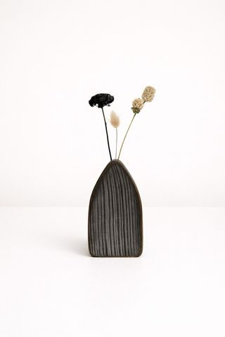 Lote Floreros Madera Artesanales Únicos