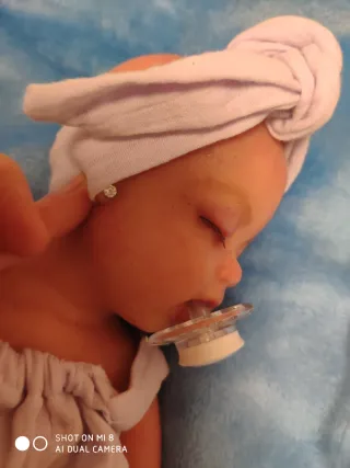 Muñeca reborn 38 cm silicona, rebajada por error p