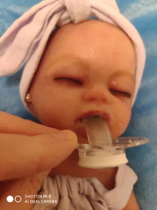 Muñeca reborn 38 cm silicona, rebajada por error p