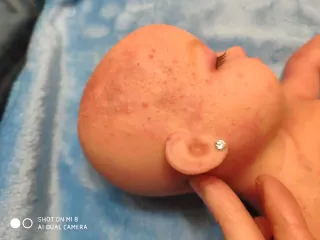 Muñeca reborn 38 cm silicona, rebajada por error p