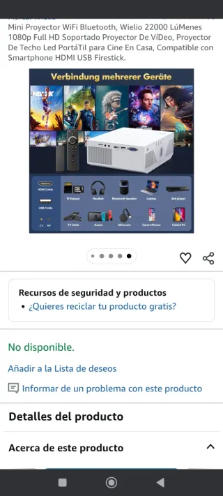 Proyector Blanco y Negro