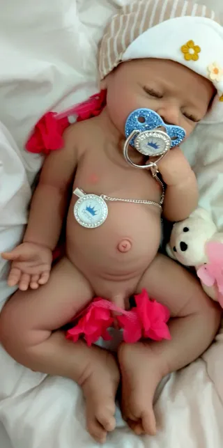 Bebé Reborn Silicona Completa Niño 44 cm