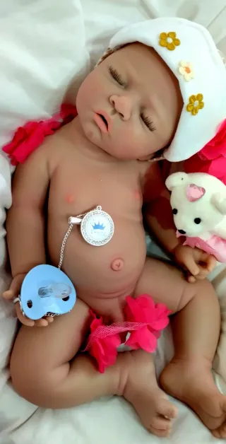 Bebé Reborn Silicona Completa Niño 44 cm
