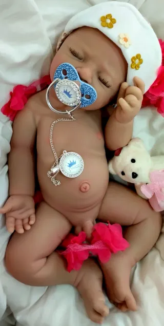 Bebé Reborn Silicona Completa Niño 44 cm