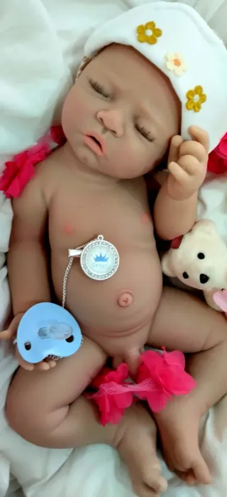 Bebé Reborn Silicona Completa Niño 44 cm