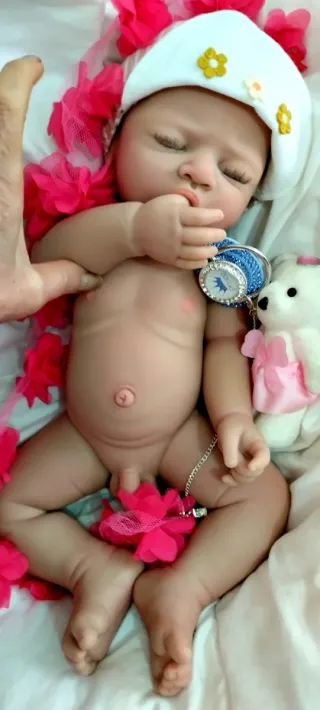 Bebé Reborn Silicona Completa Niño 44 cm