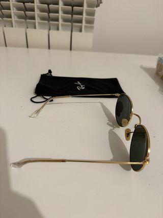 Gafas de Sol Ray-Ban Dorado y Negro