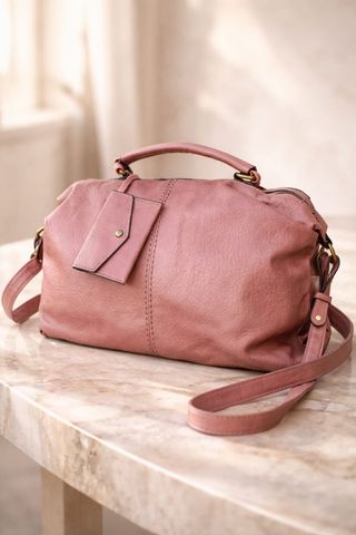 Bolso rosa pastel