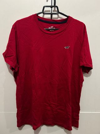 Camiseta Hollister Roja Talla L