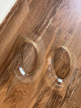 Set 2 Bandejas Ovaladas Cristal