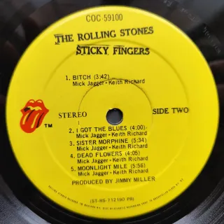 LP 1977 🇬🇧 THE ROLLING STONES - STICKY FINGERS