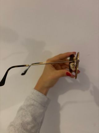 Gafas Ray Ban Hexagonal Oro Lente Verde