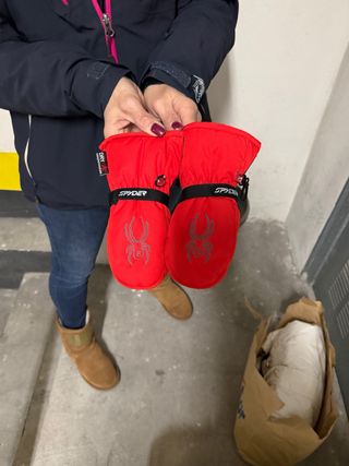 Manoplas de esquí rojas Spyder