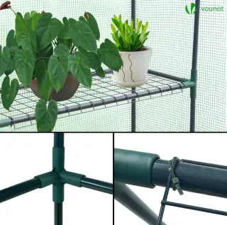 Invernadero Jardín 143x215x195 cm Vivero