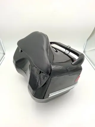 Baúl universal + parrilla para moto