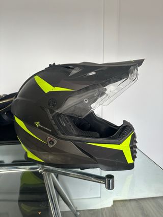 Casco Moto LS2 Negro y Amarillo Off-Road