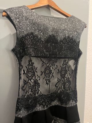 Vestido corto fiesta encaje