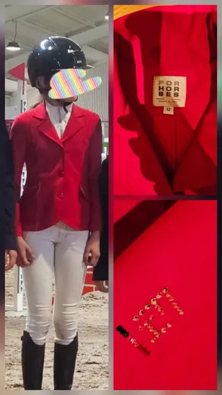 Americana concurso equitacion niña Forhorses.