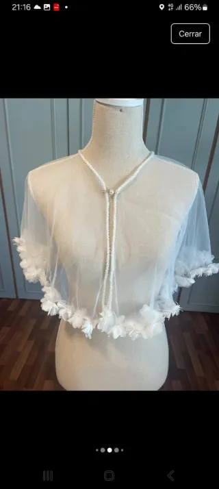 Capa Novia Flores Tul