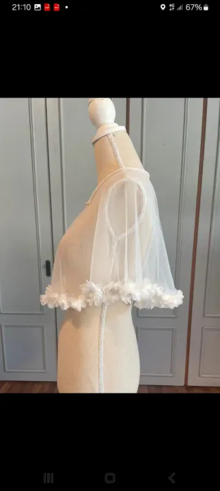 Capa Novia Flores Tul