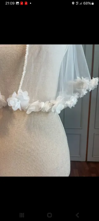 Capa Novia Flores Tul