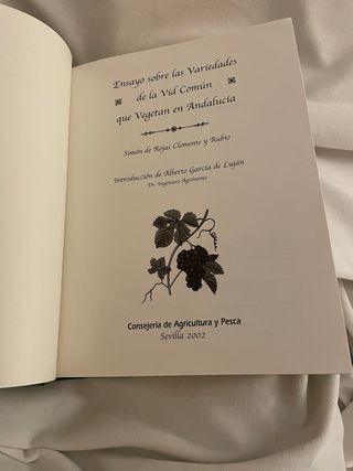Ensayo sobre las Variedades de Vid en Andalucia