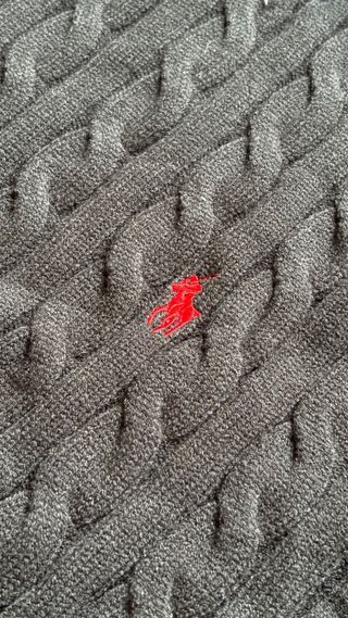 Jersey Polo Ralph Lauren Negro Cable Knit