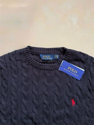 Jersey Polo Ralph Lauren Negro Cable Knit