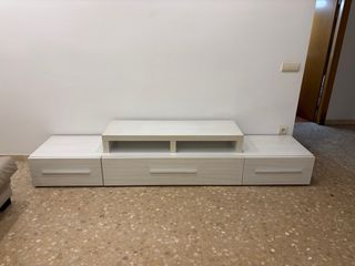 Mobile TV moderno bianco e beige