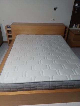 Base de cama de madera + regalo colchón 160