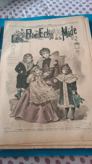 Lotto 5 riviste Le Petit Echo de la Mode 1898