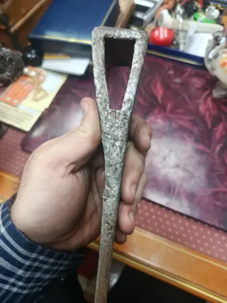 Hacha francesa Ladet a Trelans,siglo XIX