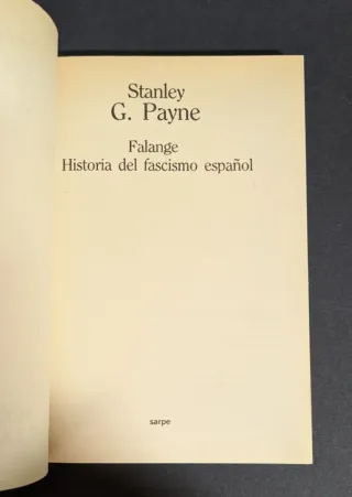 Falange:Historia del fascismo español - S.G. Payne