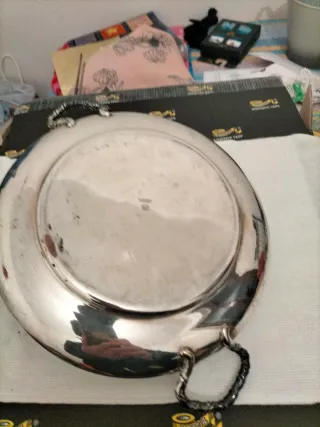 Elegante contenitore vintage in silver