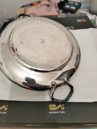 Elegante contenitore vintage in silver