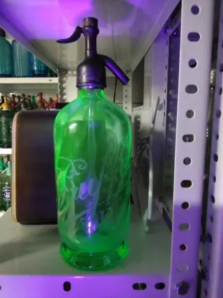 Sifón turquesa Buffet. Busigny. Uranio