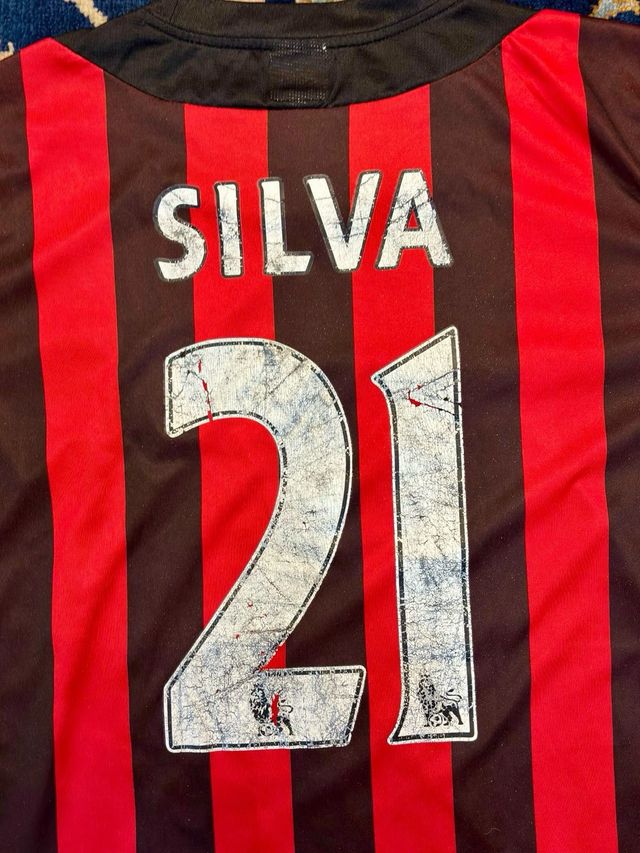 Camiseta Man City Umbro 21 Silva 2011