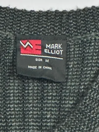 Maglione Vintage Uomo Scollo V Tg M