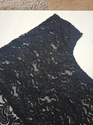 Chaqueta de encaje negra talla 46/48