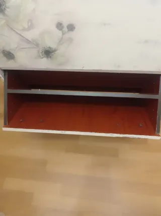 Mueble Zapatero Blanco y Marrón