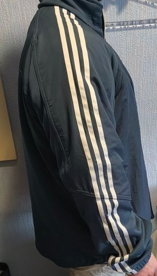 Chaqueta Fina Acolchada Adidas 3 Rayas L-XL Nueva