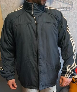 Chaqueta Fina Acolchada Adidas 3 Rayas L-XL Nueva