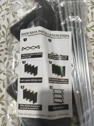 Zapatero 4 baldas negro