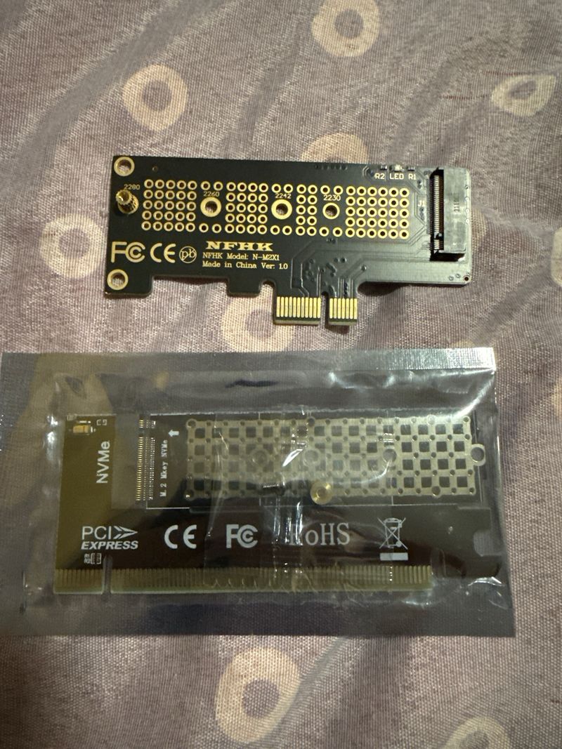 Adaptadores M.2 NGFF/NVMe a SATA y PCIe y ram pc afbeelding 2