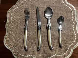 Set 24 Cubiertos Laguiole Marfil