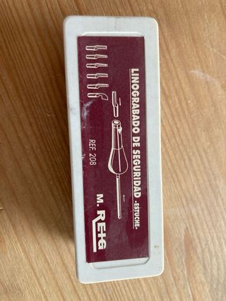 Estuche Gubias Linograbado M. Reig