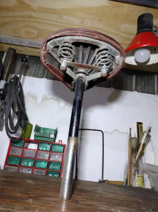 Asiento sillín bicicleta vintage muelles