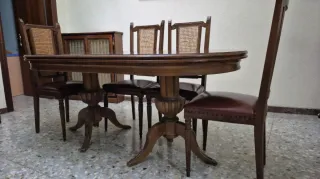 Conjunto comedor Madera Maciza