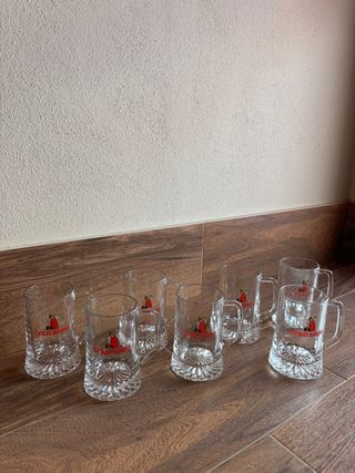 Set 7 Jarras Cerveza Cruzcampo