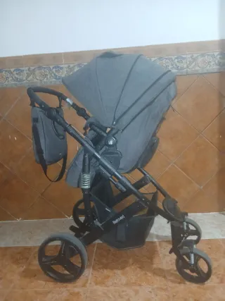 Carrito de bebé gris Beloved